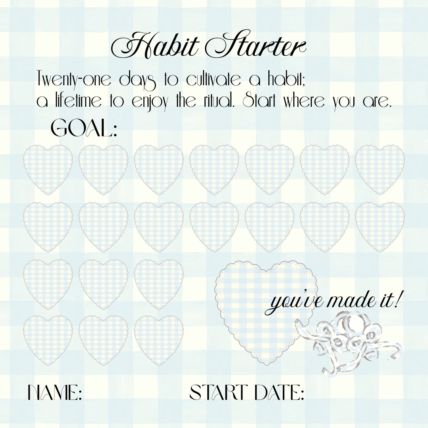July edition - habit starter card pack of 8