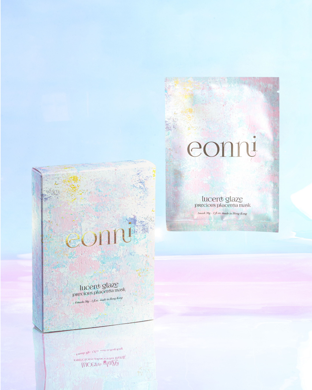 eonni LUCENT GLAZE precious placenta mask 30g x 6