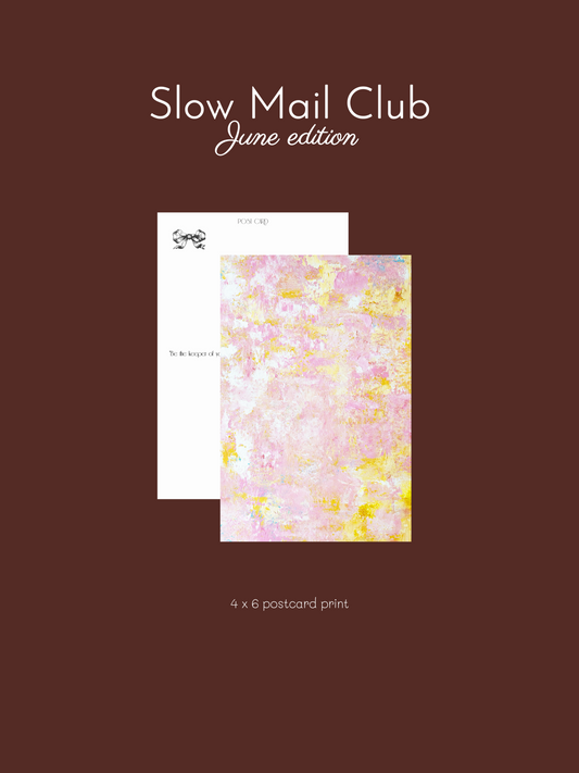 June edition - my painting 4x6 postcard print
