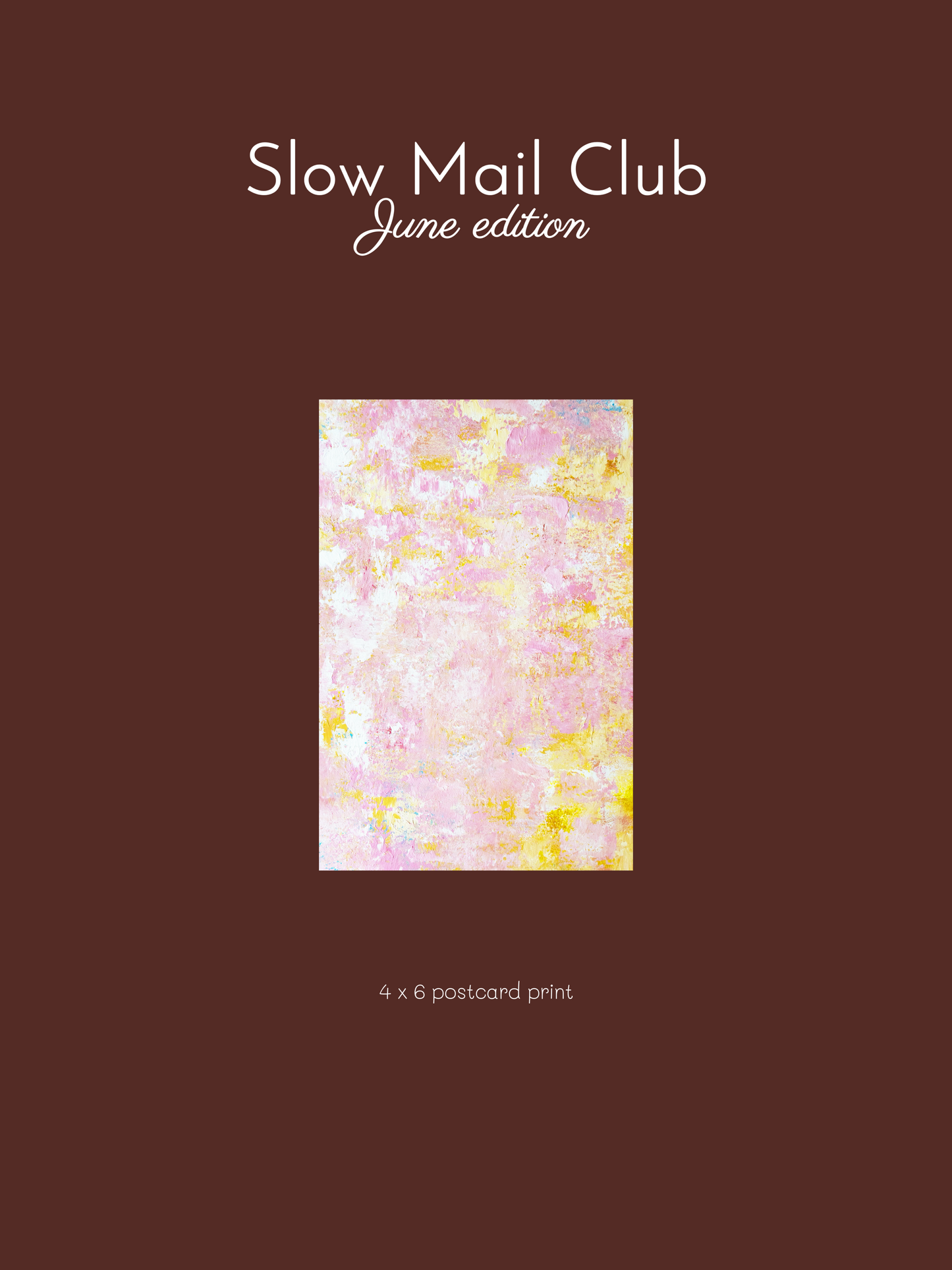 June edition - my painting 4x6 postcard print