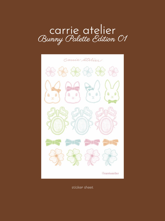 bunny palette edition 01 - sticker sheet