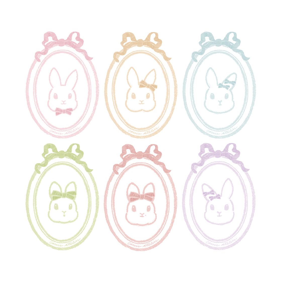 bunny palette edition 01 - sticker pack